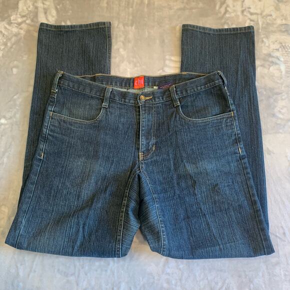 Chi Jeans SF Women's 12 (3)‎ Denim Dark Denim Straight Leg Diamond Crotch (0365) - Picture 6 of 13